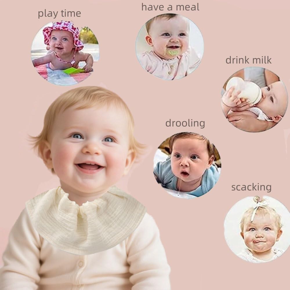 Oaygat Baby Bibs 6 Pack Dribble Bandana Bibs 100% Cotton Drool Super Absorbent Drool Bib for 0-36 Months Newborn and Toddlers - Image 2