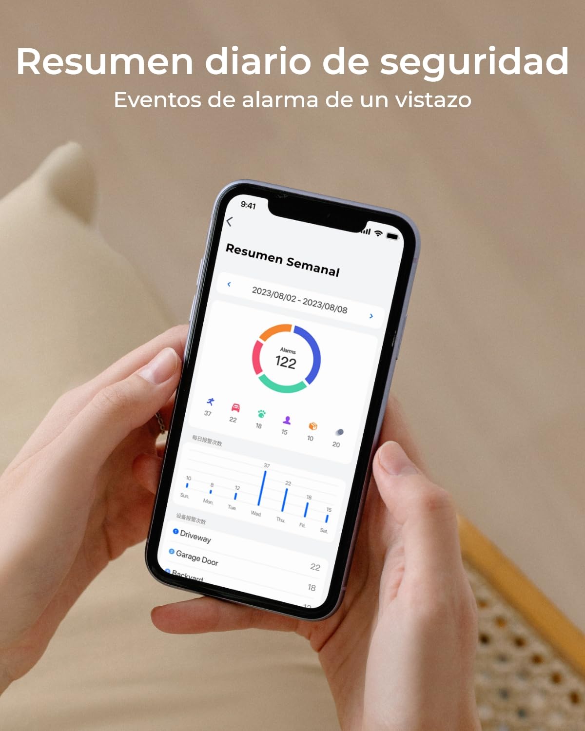 Reolink Home Hub para Cámara Vigilancia, 4K Live View & Playback, Almacenamiento Local Ampliable, Algoritmo Antirrobo Exclusivo, 2.4/5GHzWiFi & Wi-Fi 6, Ain Cuota Mensual, con Tarjeta microSD de 64 GB