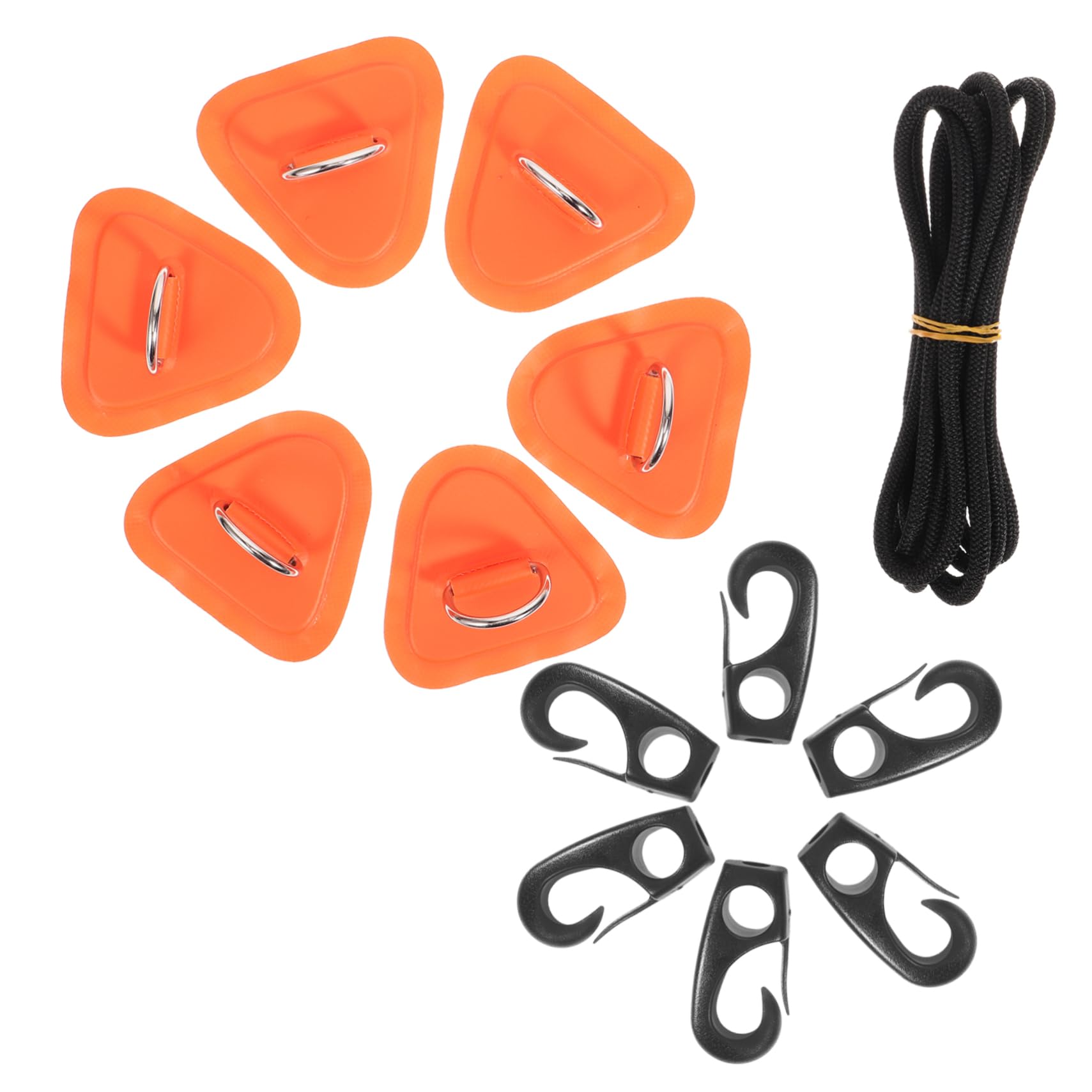 Toyvian Accessoires De Fixation De Plaque Gonflable Anneaux Bateau Gonflable Anneau en D Patch Kayak Anneau en D Patch Kayak Accessoires Canoë Paddleboard Accessoires De Bateau Bateau