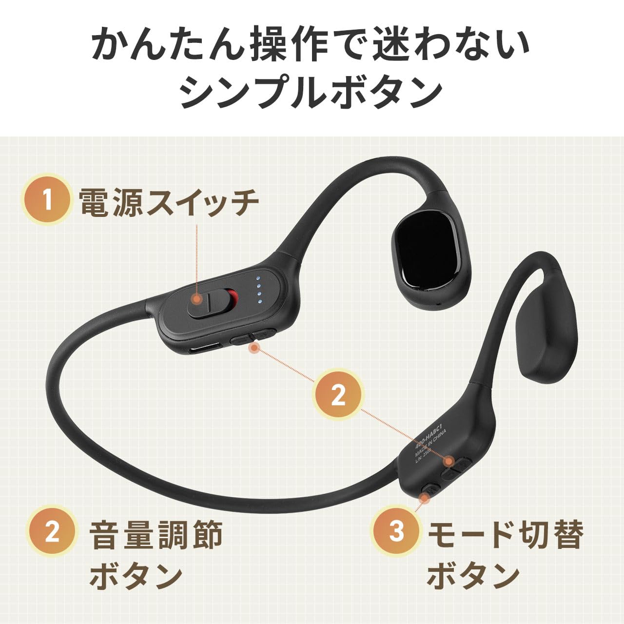 Amazon.co.jp: サンワダイレクト 集音器 骨伝導 高齢者 かんたん操作 3