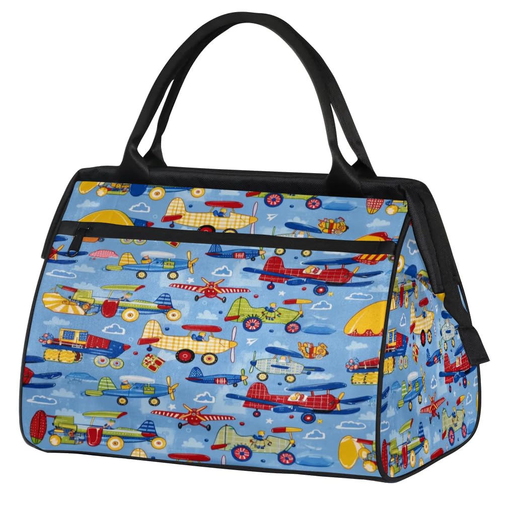 Flugzeug-Reisetasche für Damen, Herren, Kinder, Jungen, Mädchen, Wochenende, Übernachtung, 24 l, Reisetasche, Kabinentasche für Sport, Fitnessstudio, Yoga, farbe, Big, Taschen-Organizer