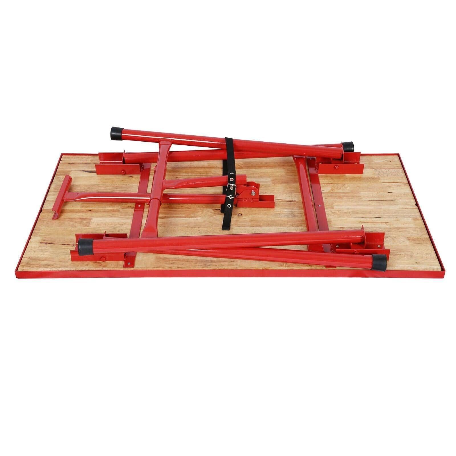 Etabli Pliable Table d’Atelier Pliante Table de Travail 120 cm Bois 16_0000517
