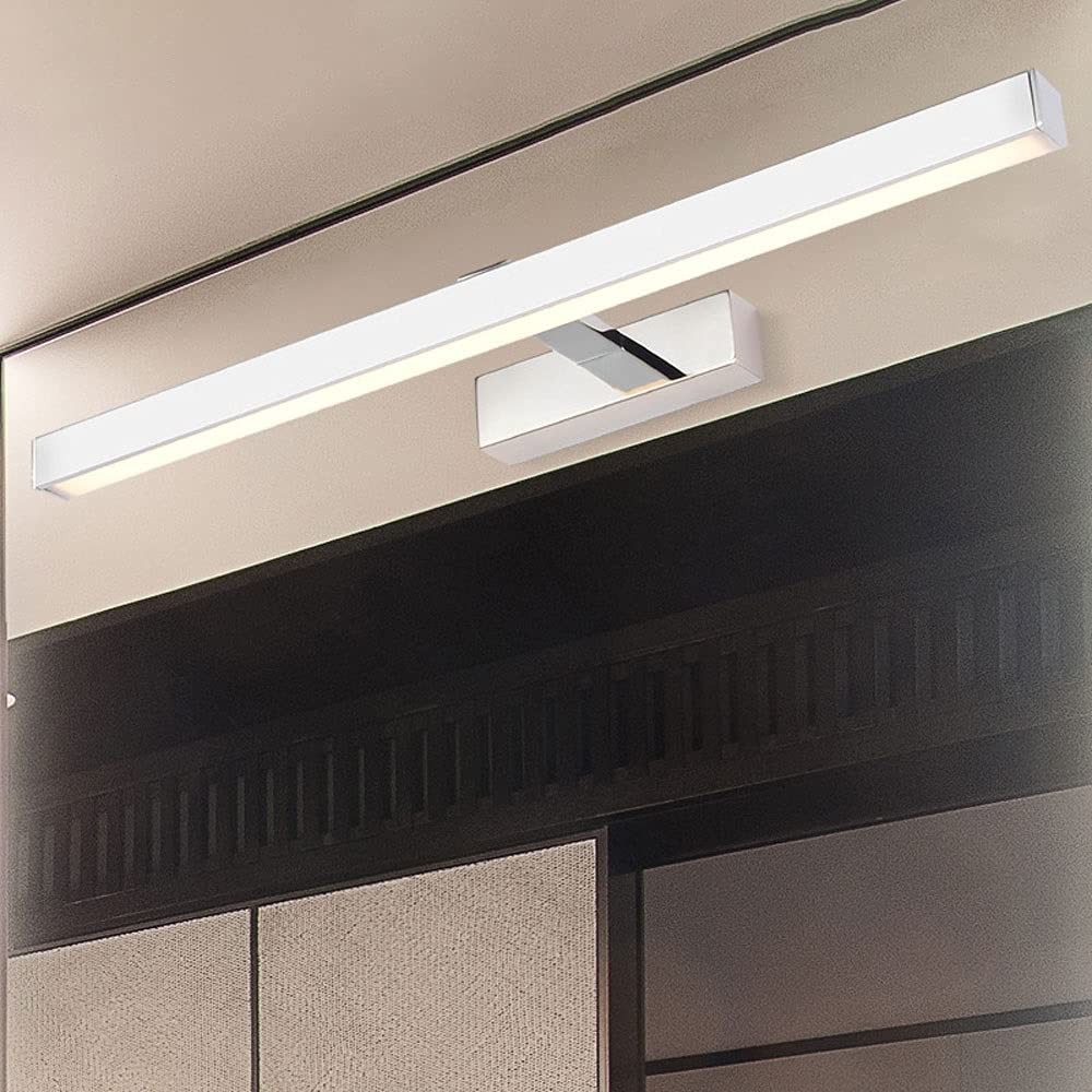 Luce da Trucco a Led, Lampada Frontale per Specchio Del Bagno, Illuminazione da Parete per Trucco con Paralume in Acrilico, Luci Frontali per Specchi Cromati, Luci per Armadi/3000K