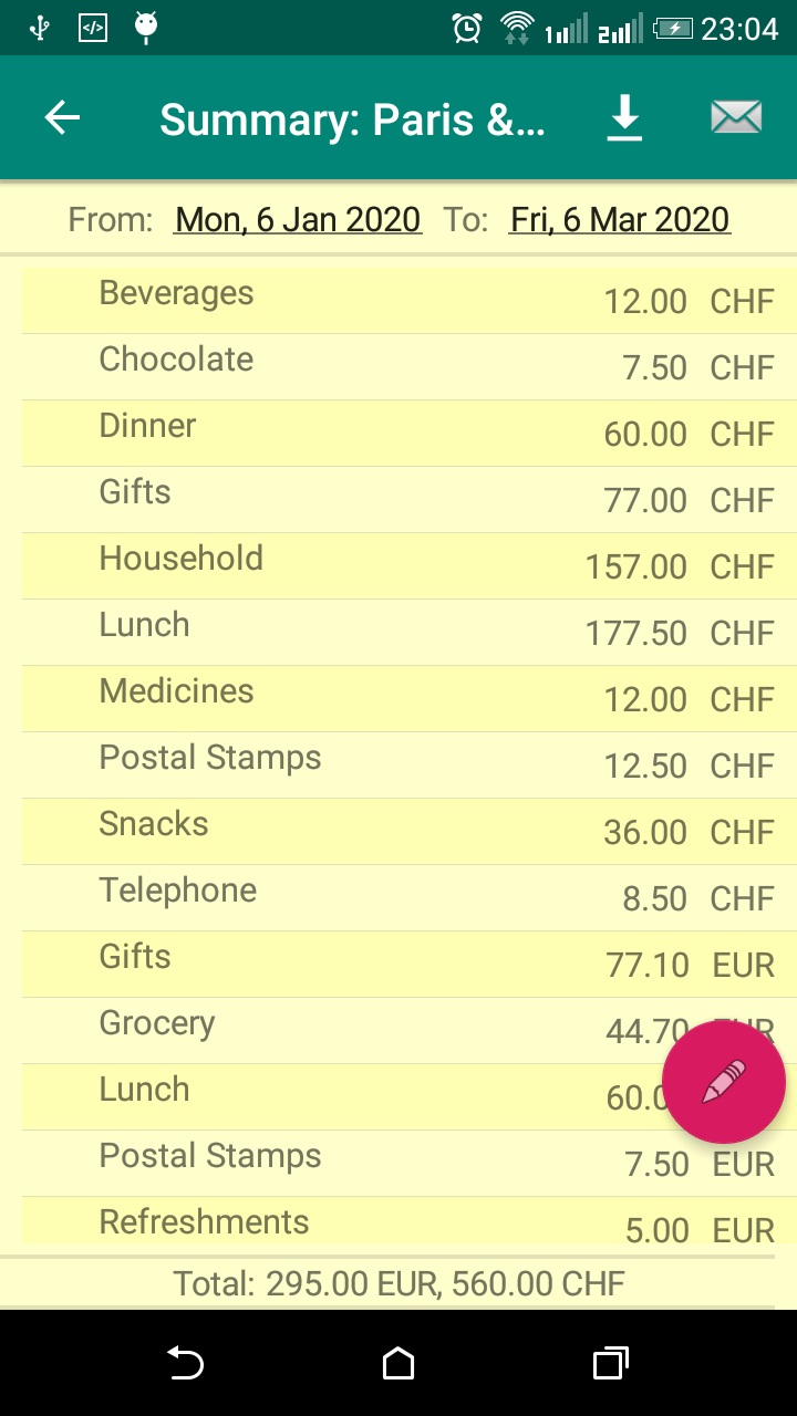 Pocket CashBook-Aplicación en Amazon Appstore