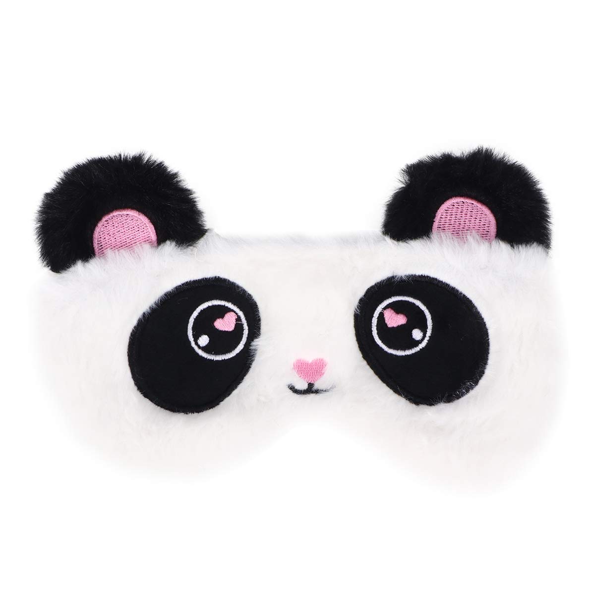 Masque Sommeil Panda Design Doux et Confortable Cache Yeux Occultant pour Dormir Adapté Femmes et Filles Bloque Efficacement la Lumière pour