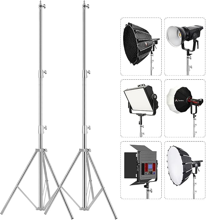 Soporte para Luz de Acero Inoxidable 9.5ft 2 Pack miniatura 3