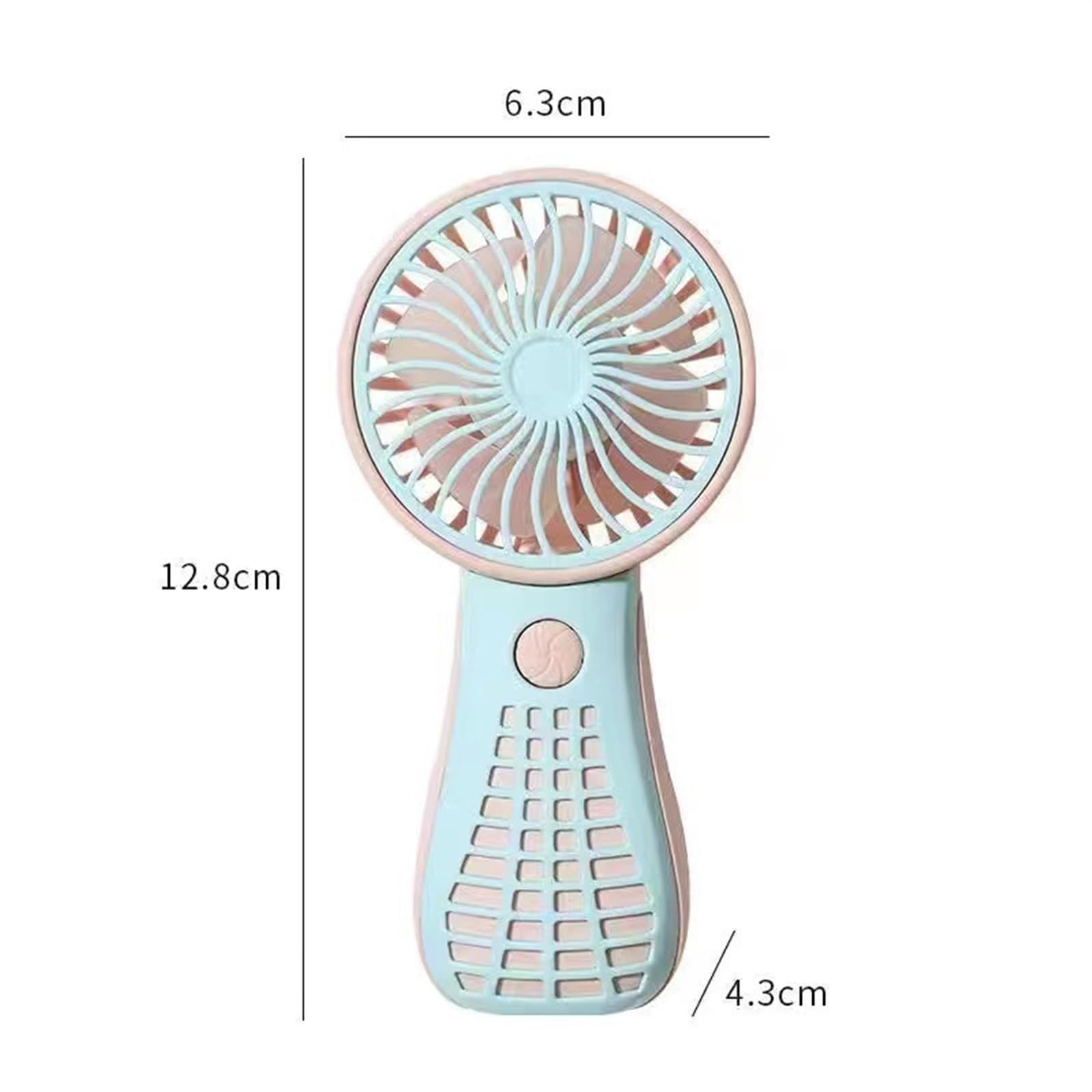 Mini ventilateur portable sans fil – Rechargeable par USB, idéal pour les étudiants, le camping et l'utilisation en extérieur, ventilateur de bureau compact pour un confort frais n'importe où
