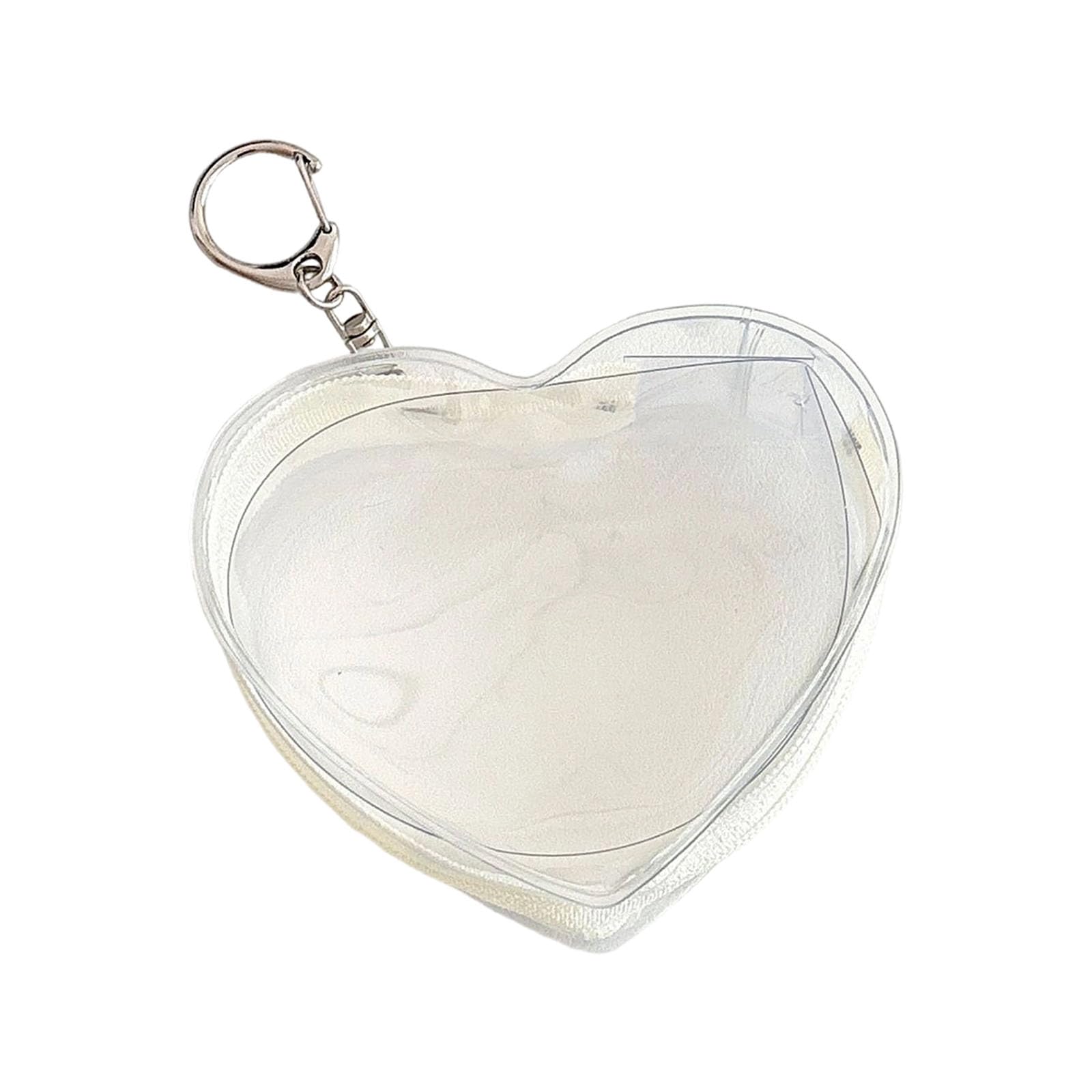 Maxtonser Clear Figure Display Bag with Keychain,Portable Doll Storage Bag Carrying Case Pouches Keying Charms for Collectibles