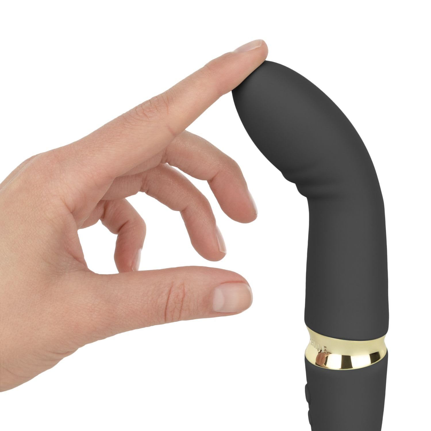 AMORELIE Ride – G-Punkt Vibrator 18,5cm für Sie | Wasserdicht mit Akku (Schwarz)