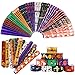 ELCOHO 72 Pieces Halloween Favors Slap Bracelets Toys Halloween Wristbands Slap Bracelets for Halloween Trick or Treat Gifts