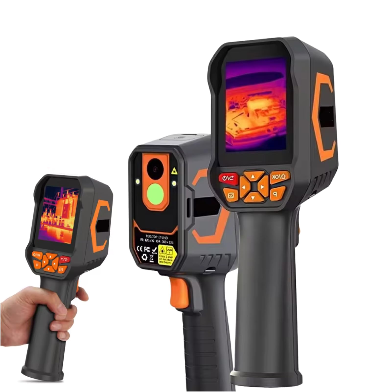 Sxhlseller 180x240 IR Auflösung Wärme Imagerkamera, -20℃ to 550℃ Hohe Genauigkeit, Handheld Infrarotkamera mit 4 GB Speicher und 8H -Batterie Für Fotovideo, Industrielle Elektrische