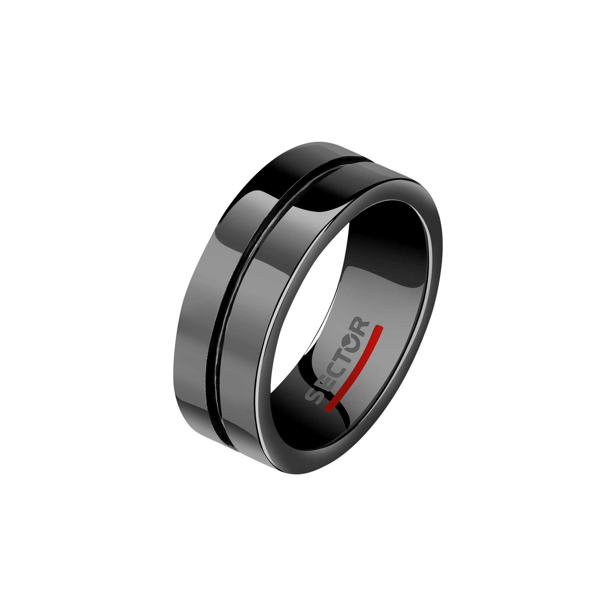 Sector No Limits Row anello Uomo in Ceramica, smalto nero - SACX17021