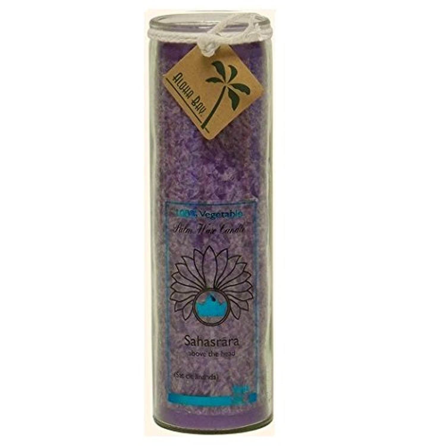 Unscented Chakra Jar Happiness Candle, Violet