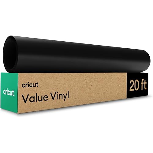Cricut Value Permanent Vinyl, Matte Black (12in x 20ft Roll)