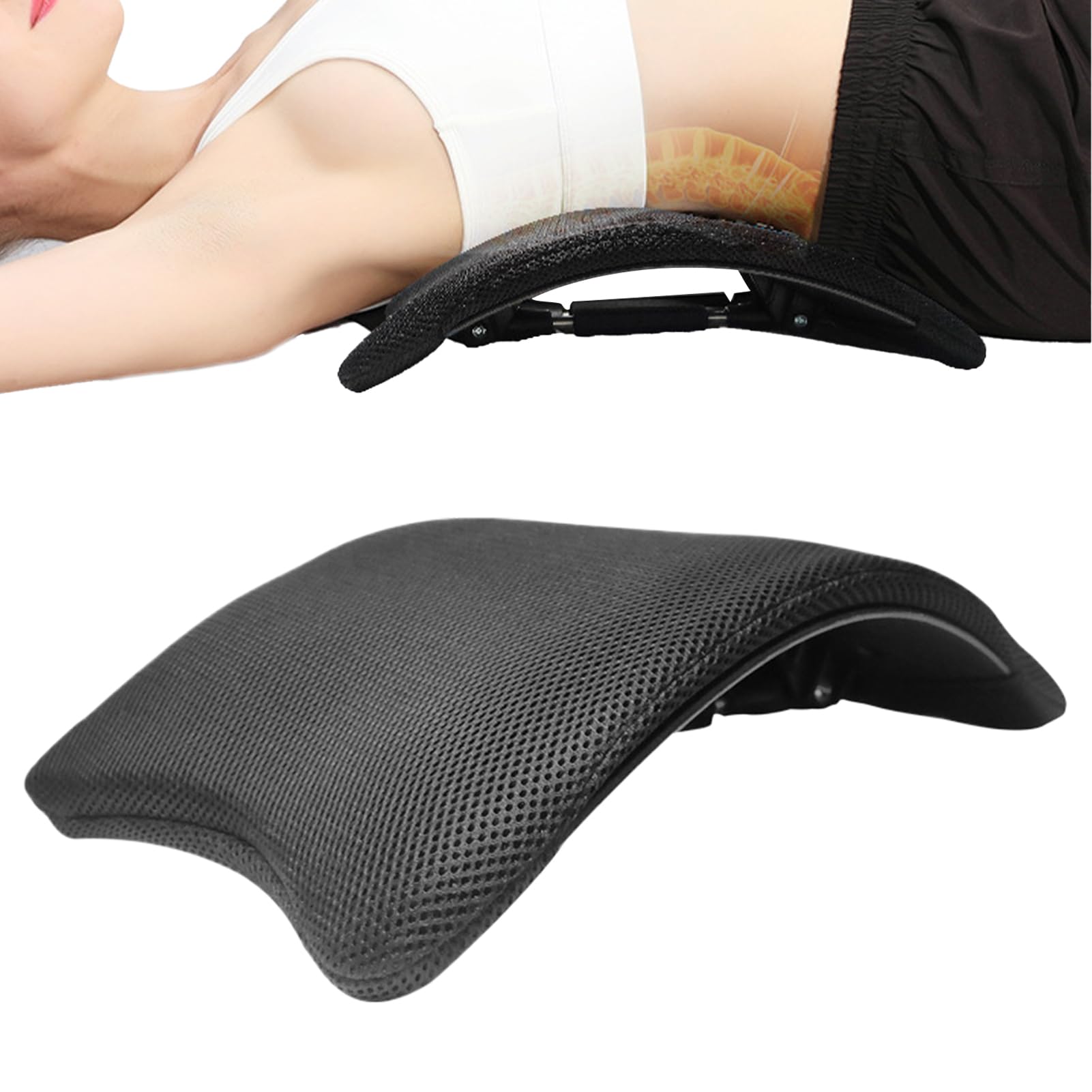 Planche d'étirement du dos avec support dorsal réglable multi-positions - 8