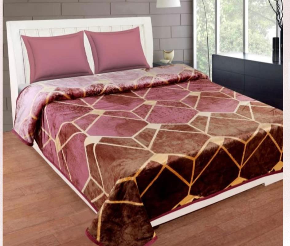 Fleece Winter King Size Woolen Warm Double Bed Bedsheet/Velvet Bedsheet for Winter with 2 Pillow Covers/Heavy Stuff Bedsheet - 228 X 269 Cm, Multicolor#33 (B0BRXGVKRH) Amazon Price History, Amazon Price Tracker