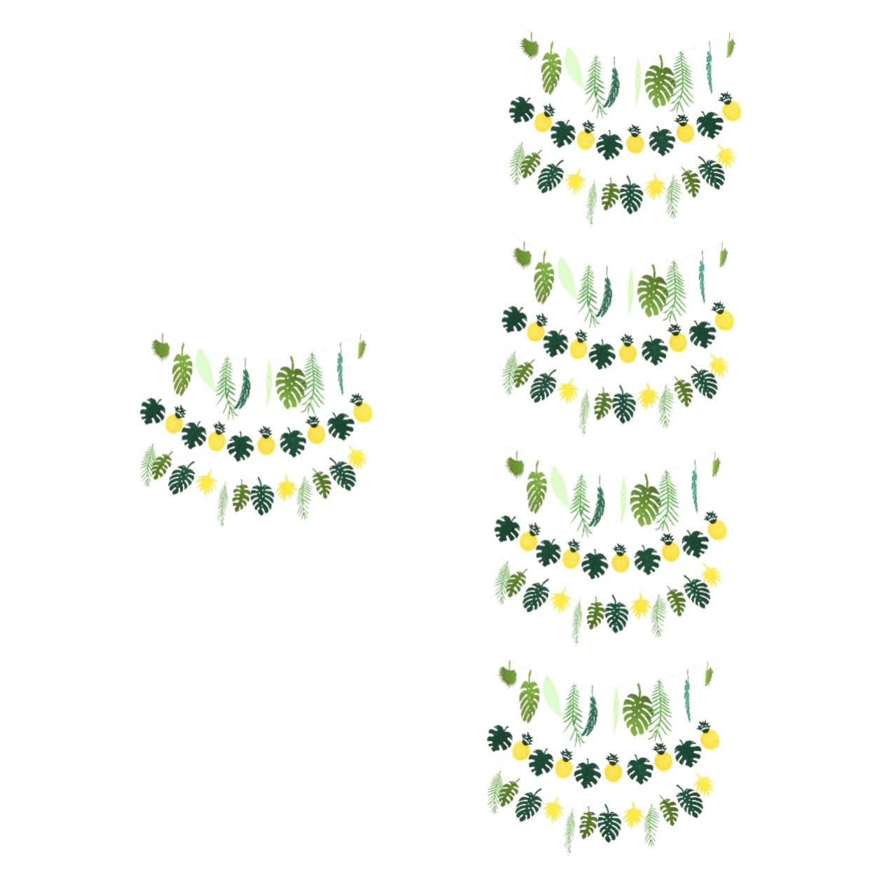 Bannière tropicale pour fête hawaïenne et déco de jardin d'été