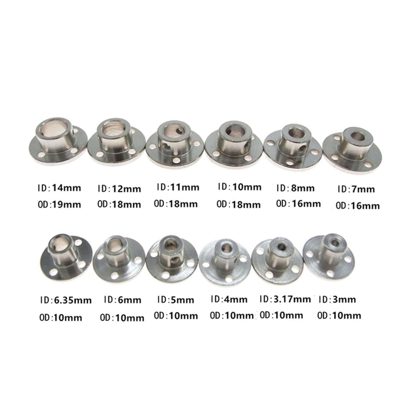 2 Pezzi Giunto Flangiato M4 - Accoppiamento Albero Motore 10mm Per Collegamento Cuscinetti E Motori Elettrici - Foto 14