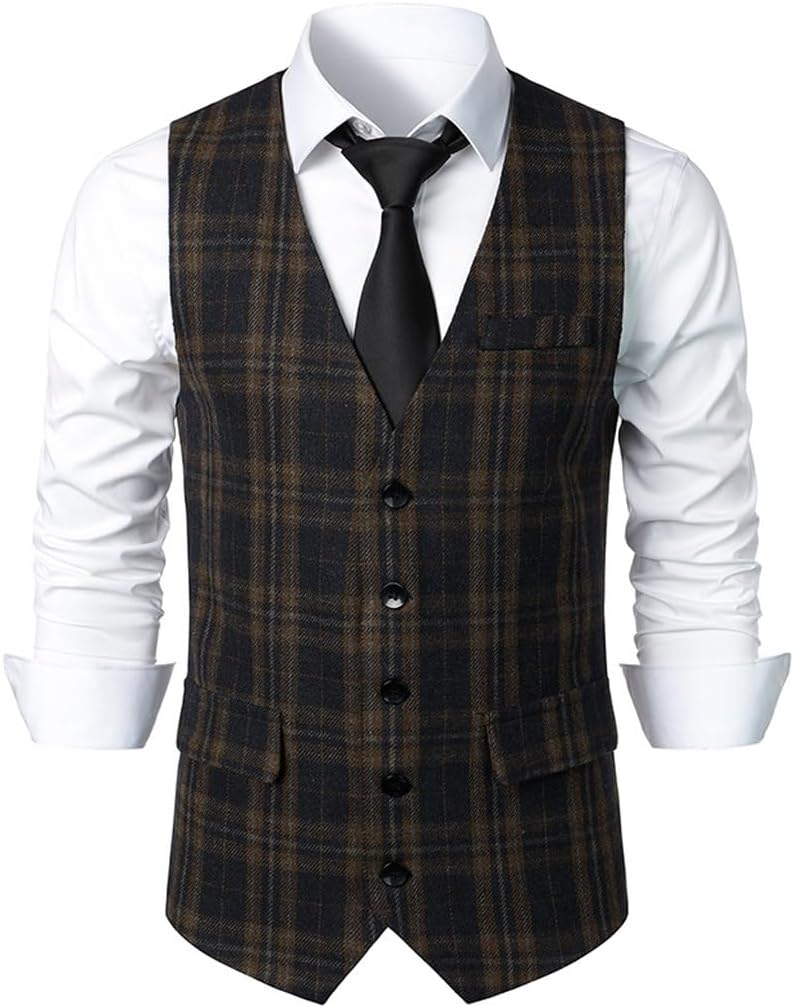 [たけち] レトロベストヨーロッパサイズメンズカジュアルスリムフィットベスト