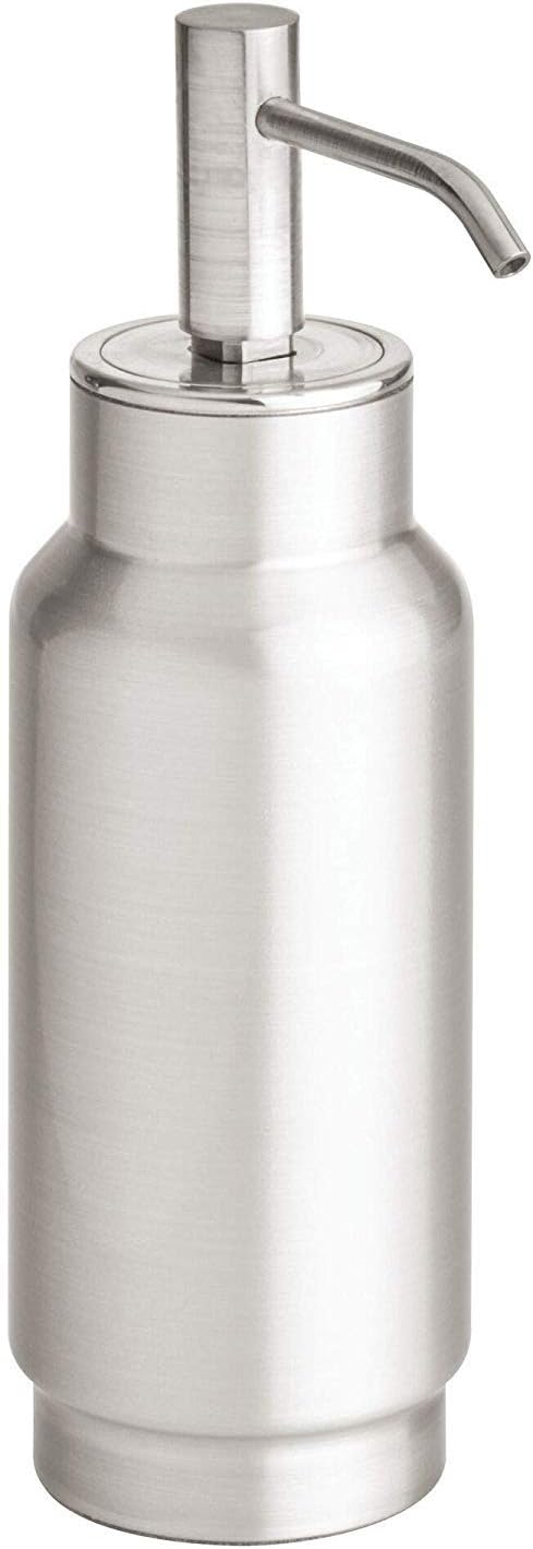 iDesign Austin Metal Covered Holder Stand, Holds Regular and Electric Toothbrushes in Master, Guest, Kid's, College Dorm Bathroom, Brushed : Home & Kitchen