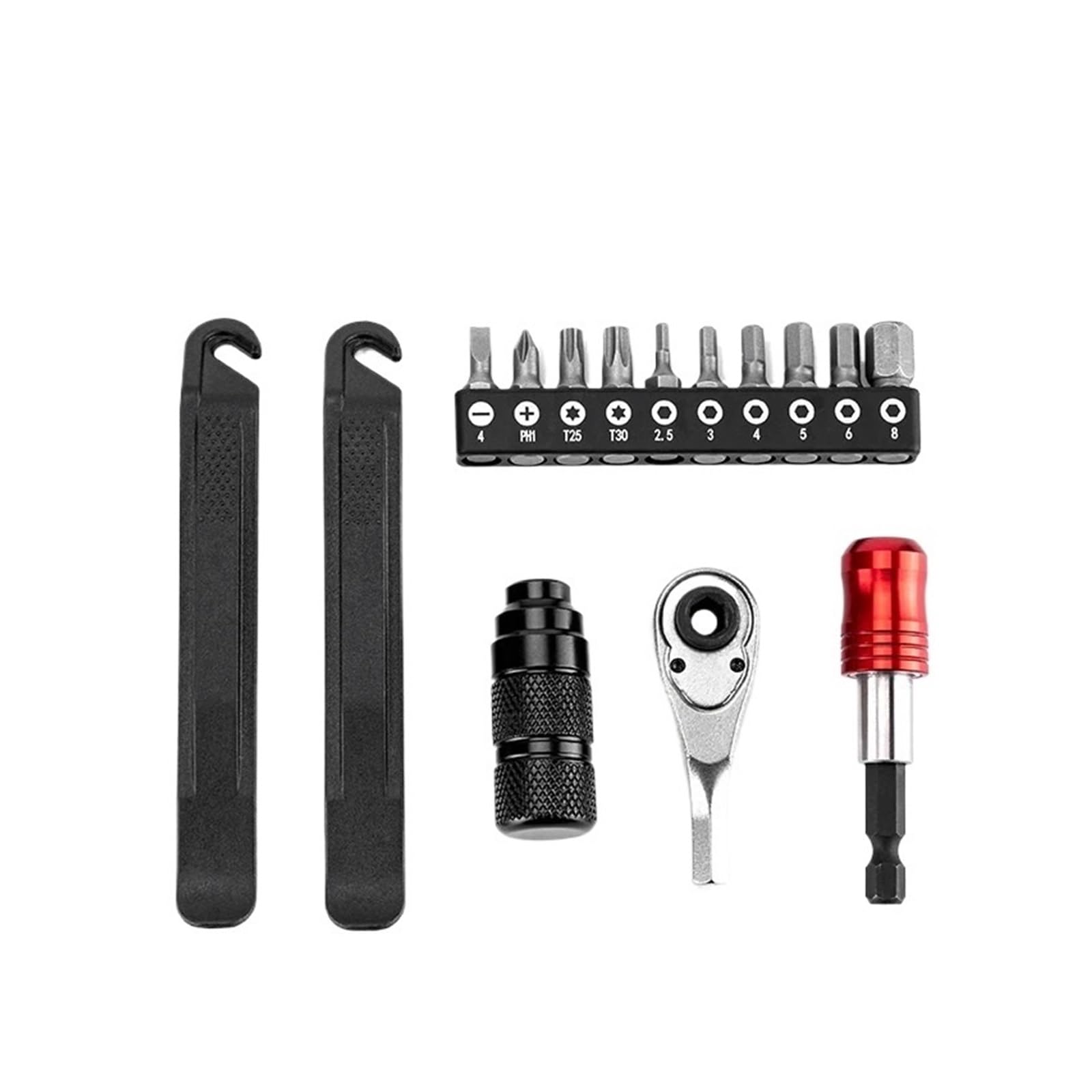 Set di chiavi dinamometriche for bicicletta Kit strumenti riparazione bici a doppia direzione Strumenti manutenzione portatili con a bussola