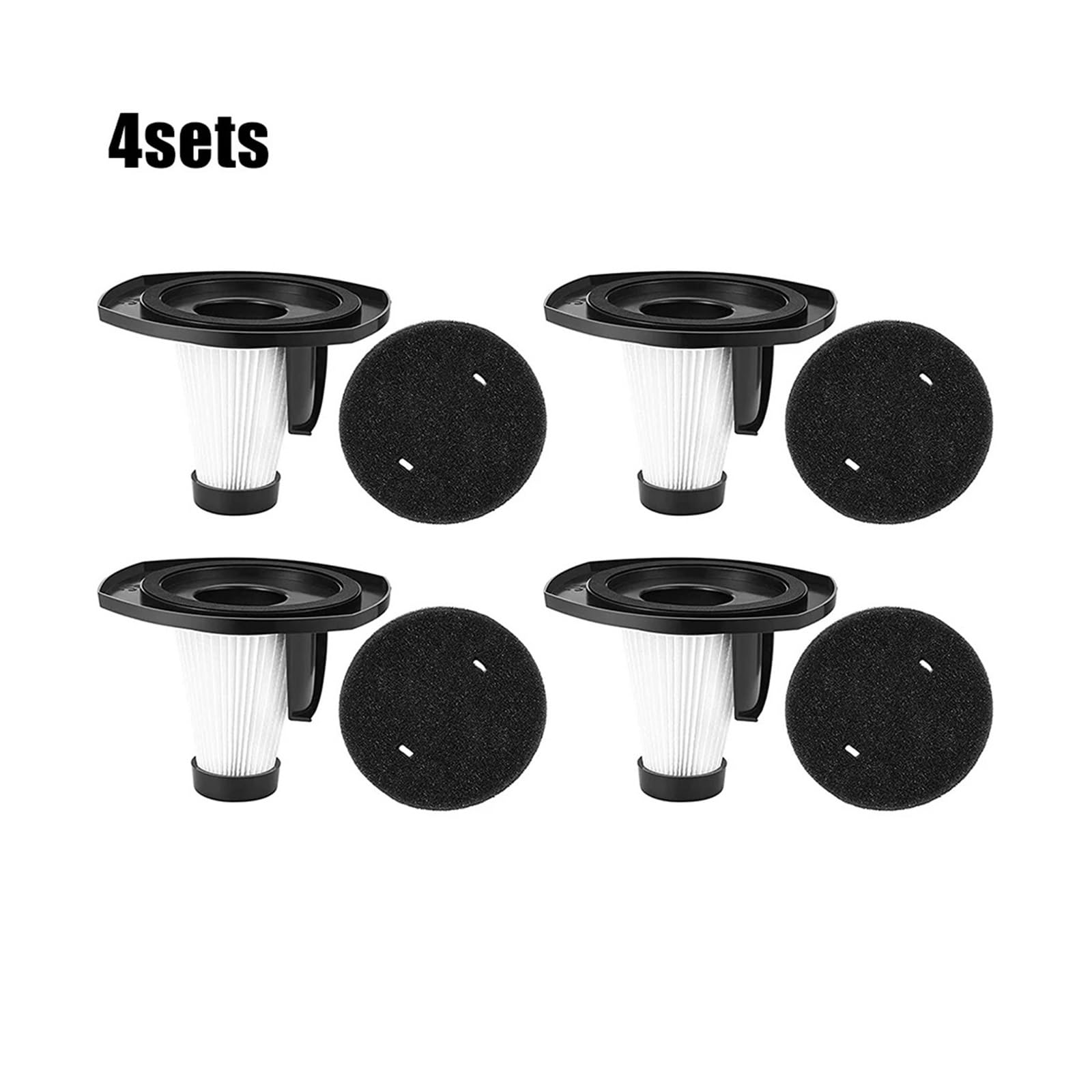 Juego De Filtros For Aspiradora De Cocina, 12 Unidades (6 Filtros + 6 Esponjas), Compatible Con Aspiradora MOOSOO,LT450