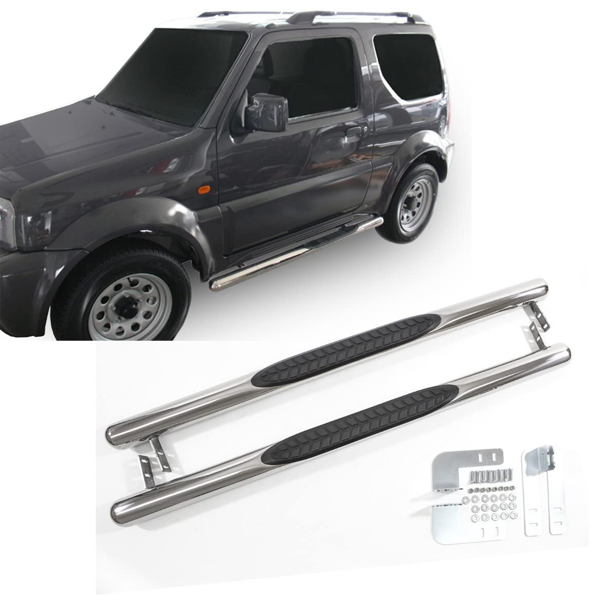 Pedane Laterali In Metallo Per Modellino Capo 1:6 Samurai Jimny – Protezione E Stile - Foto 4