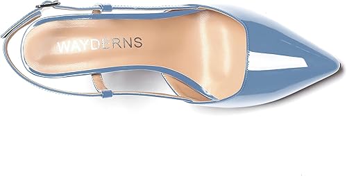 Miniatura 3 de WAYDERNS Zapatos de tacón bajo con correa de tobillo y puntera puntiaguda para mujer, 1.5 pulgadas
