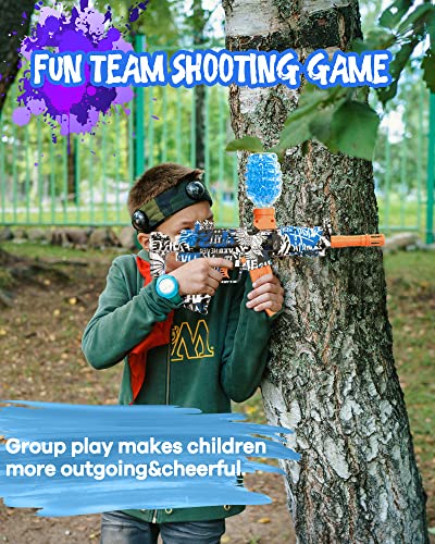 Electric Gel Ball Blaster Glock-Automatic Splatter Nerf Ball Blaster Toy With 40000+ Water Beads And Goggles, Outdoor Yard Shooting Team Game Toys Gift For Boys Kids For Outdoor Activities #TOP5