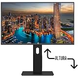 Monitor 24" LED Ergonômico Ajuste de altura, rotação vertical, rotação horizontal, inclinação, Widescreen, 2ms, 75Hz, Full HD, HDMI, 3green Pro 243G — imagem 3