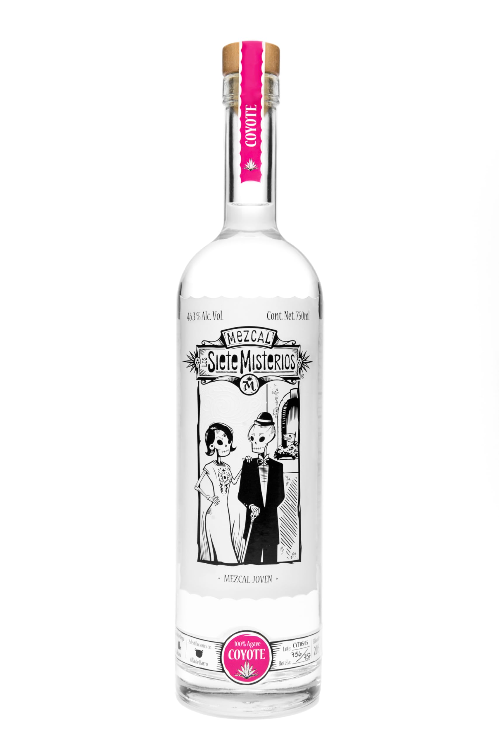 Los Siete Misterios Mezcal Agave Coyote 70 cl