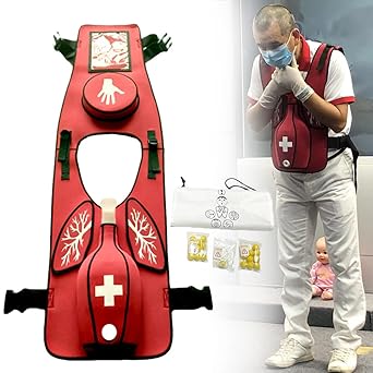 Anti Choking Obstruction Trainer Vest - Heimlik Practice Training Model Education for Nurse & Student First Aid Teaching Accessories (Adult)