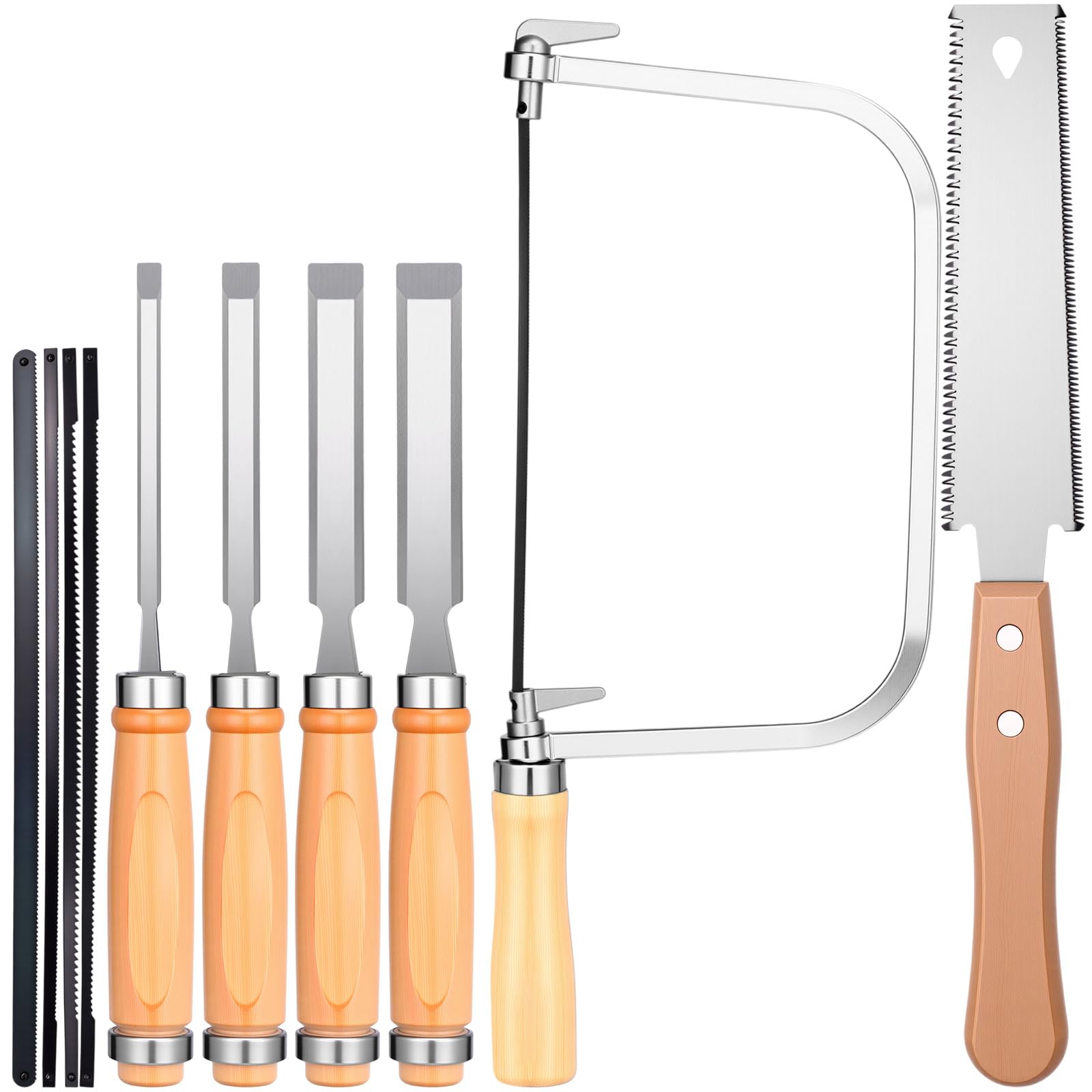 Wood Chisels & Hand Saw Set - Woodworking Tools -1 Wood Chisels & Hand Saw Set - Woodworking Tools -1