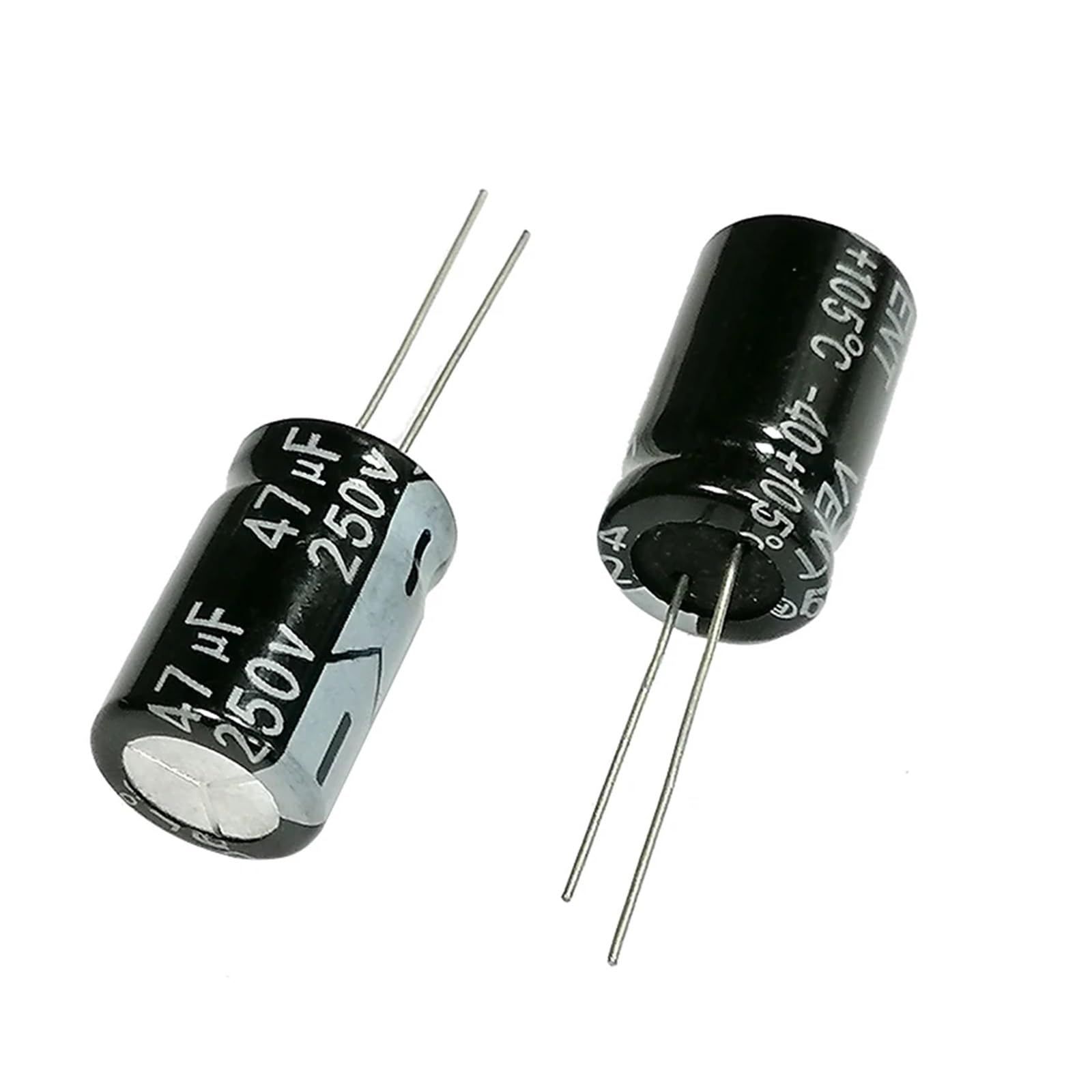 Condensateur électrolytique 250V 47uF aluminium contre les bruits de sifflement