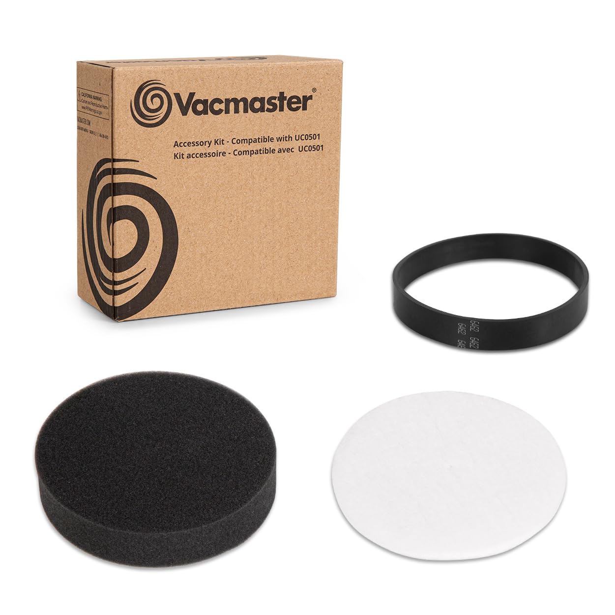 Filtres en mousse Vacmaster UC0501 courroie aspirateur vertical