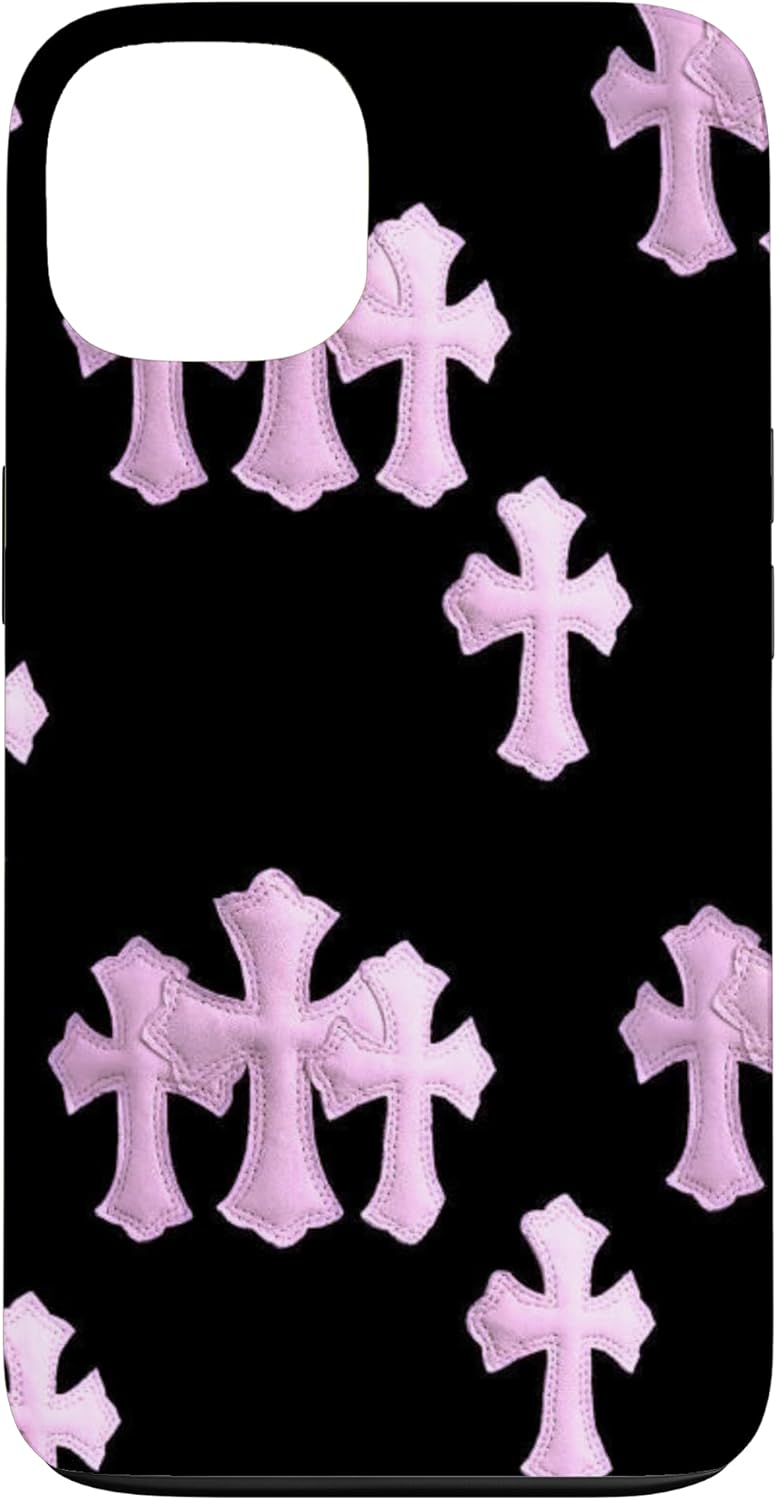 pink HEARTS crossing Case for iPhone 15 Plus