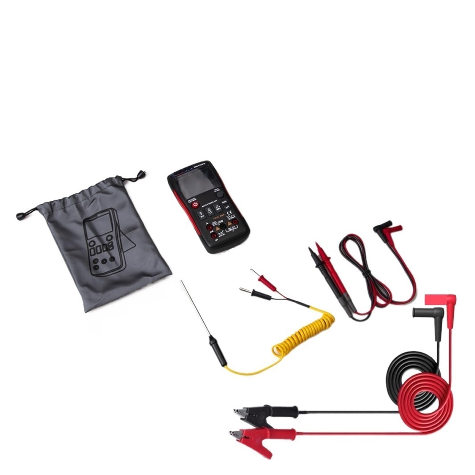 Multimetr Cyfrowy 102A Auto Zakres EBTN LCD DC AC Woltomierz Amperomierz Kondensator Prądu Ohm Temp NCV Tester Bezpieczny, Praktyczny, DokłAdny(With T1101)