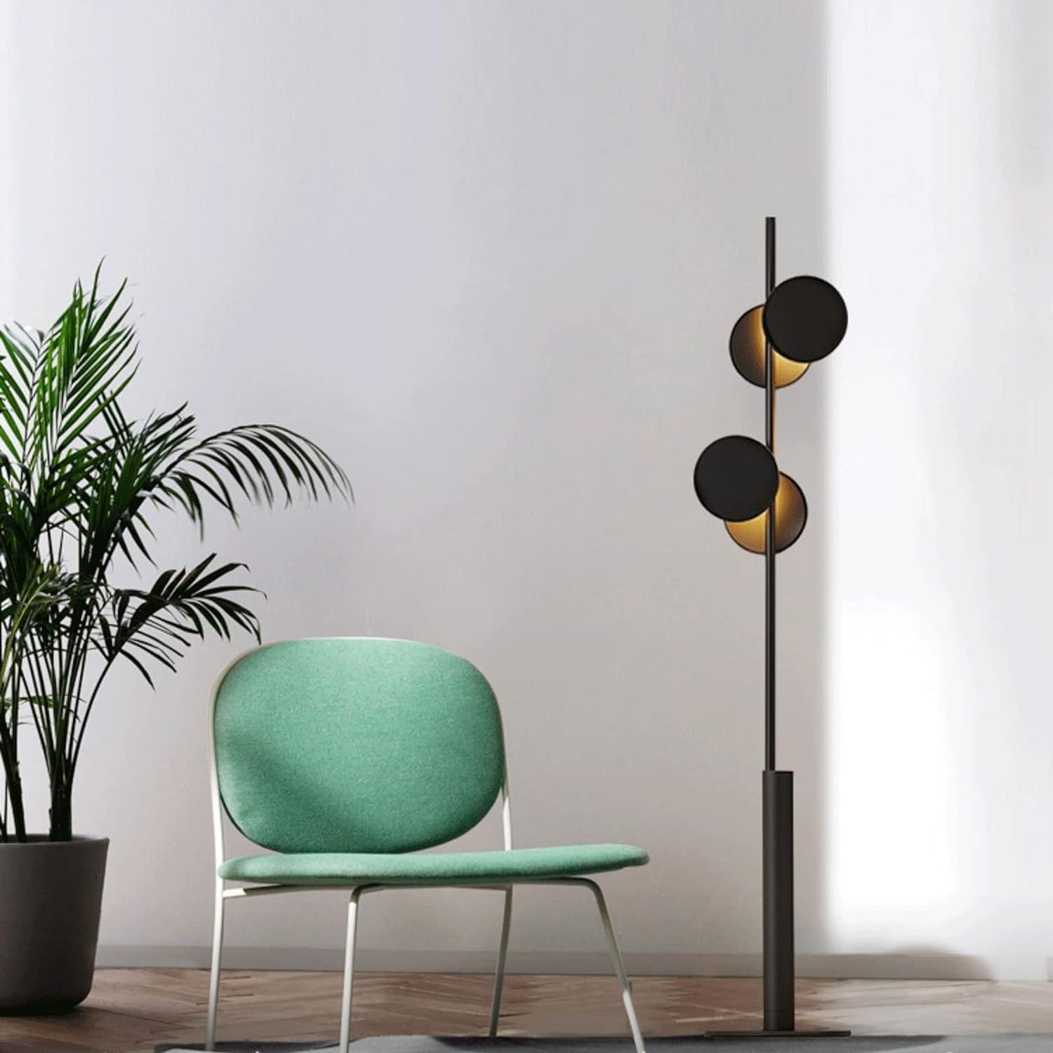 Standing Lamps Lampa Podłogowa Nordic Iron Z 2 Abażurami G4 Stojąca Do Salonu, Sypialni Podłogowa Salonu