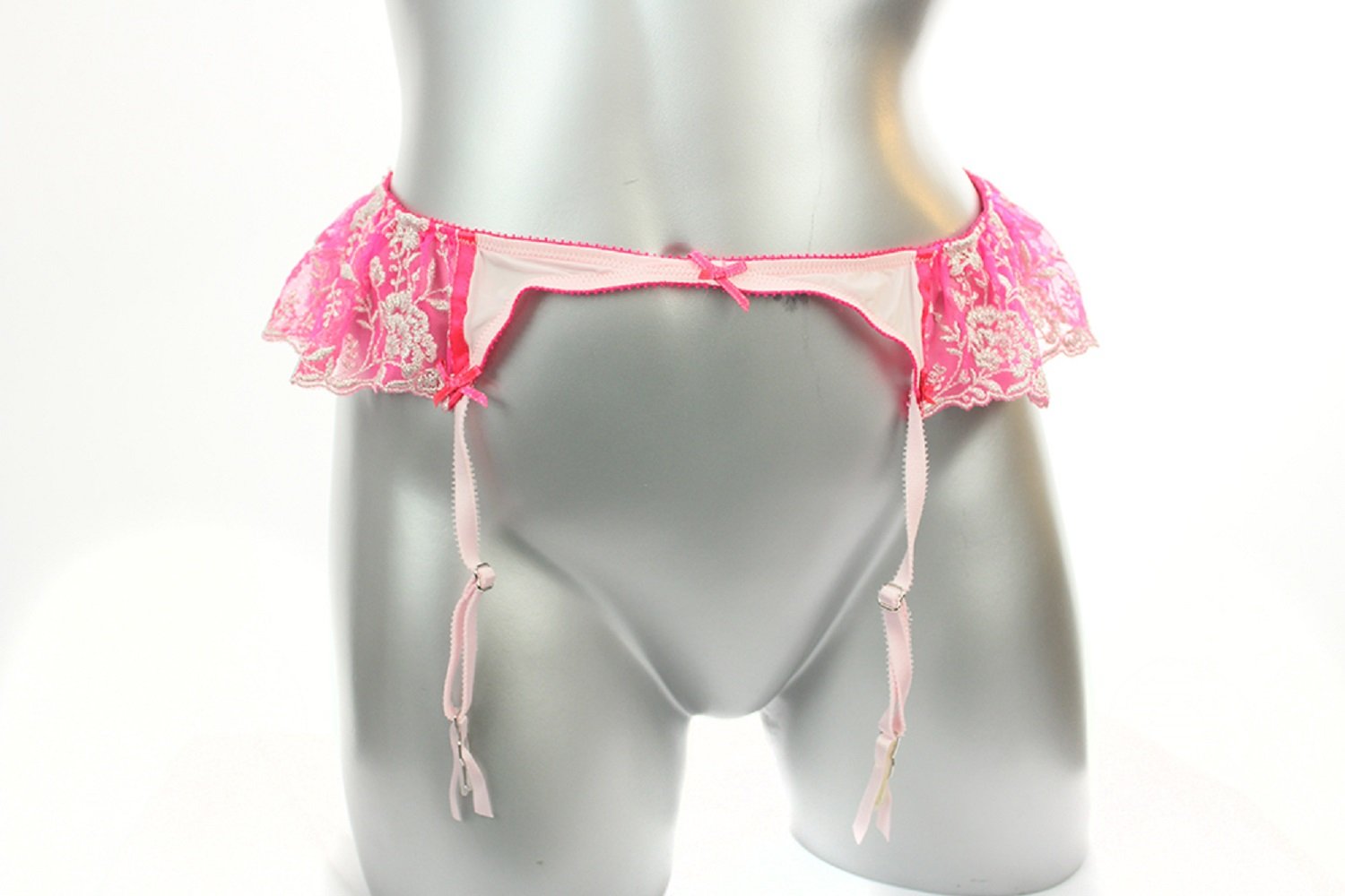 Victoria Secret Pink And Silver Garter Belt | Desertcart Bahamas