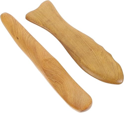 Tablas de masaje de sándalo, herramienta Gua Sha, herramienta de masaje de punto de presión facial, palo de madera