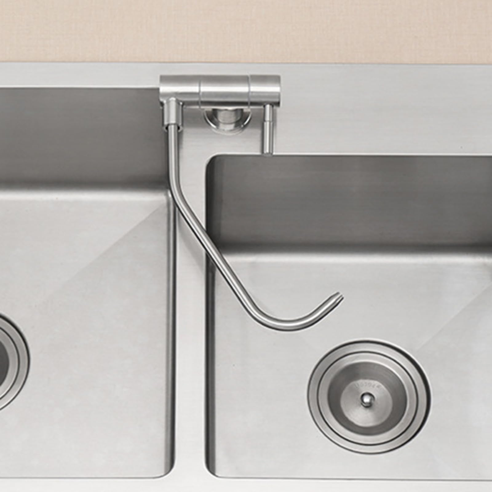Grifo Plegable Grifo Cocina Osmosis Grifo de Osmosis Inversa, Grifo Cocina Fregadero, Acero Inoxidable,Negro