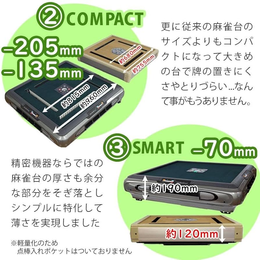 麻雀卓 Amazon | WMT 全自動麻雀卓 P28 静音タイプ ブラック | 麻雀