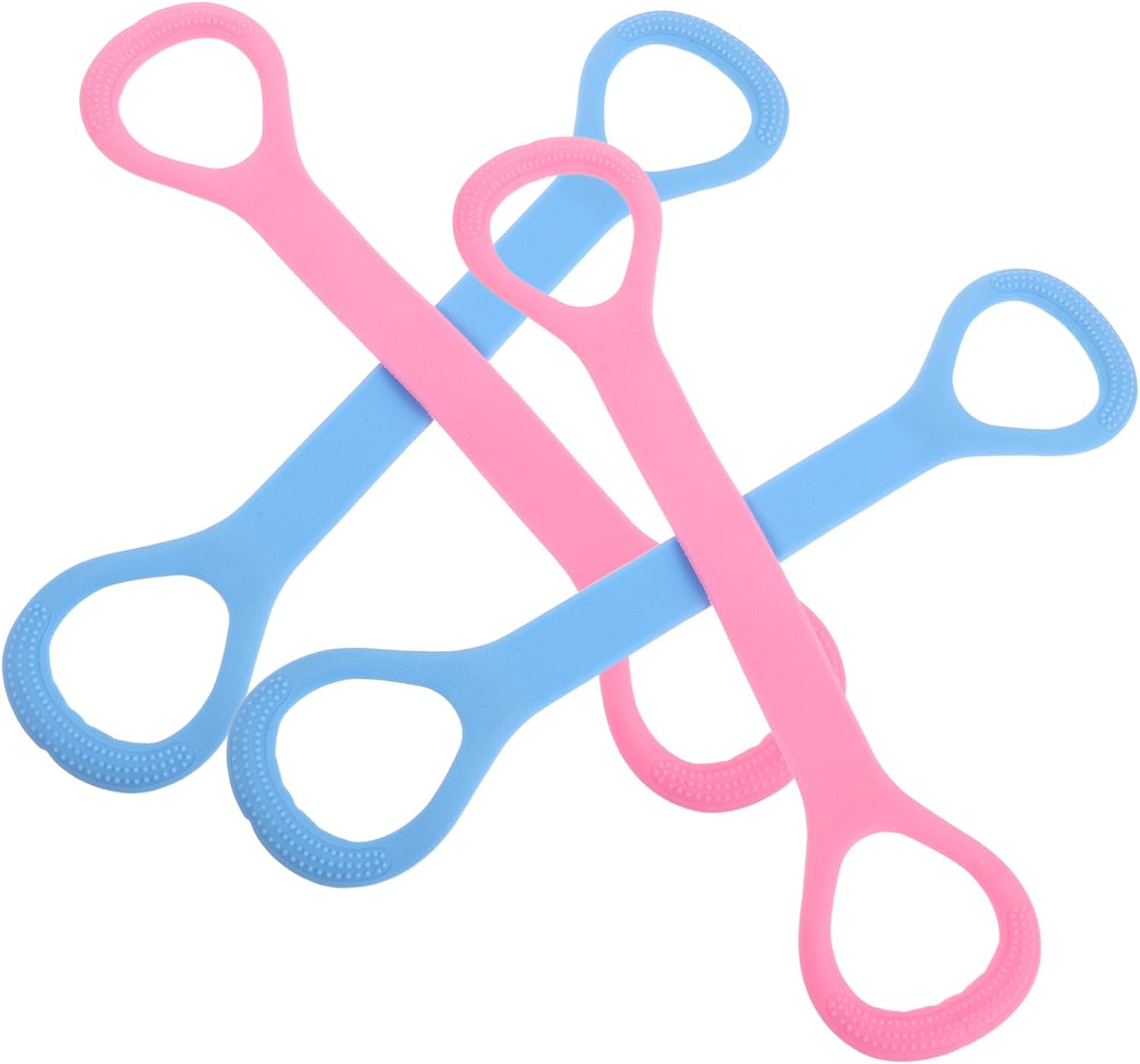 4pcs Thickened Yoga Stretch Bands for Women Ergonomic Resistance Bands for Shoulder Mobility Back Alignment Muscle Toning Fitness Straps for Home Gym and Yoga Training