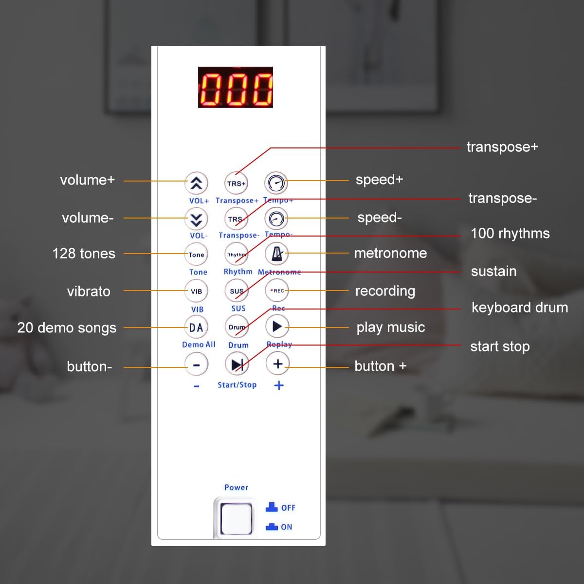 Wooden Kids Piano, 37 Keys Toddler Piano Music Educational Instrument Toy with Music Stand, Color Coded keyboard Stickers, Multiple Sounds and Record Playback, Gift for 3 4 5 6 7 8 9Years Old