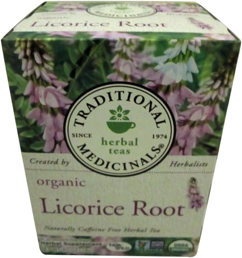 Traditional Medicinals Organic Licorice Root Tea, 16 Tea Bags (Pack of 2)