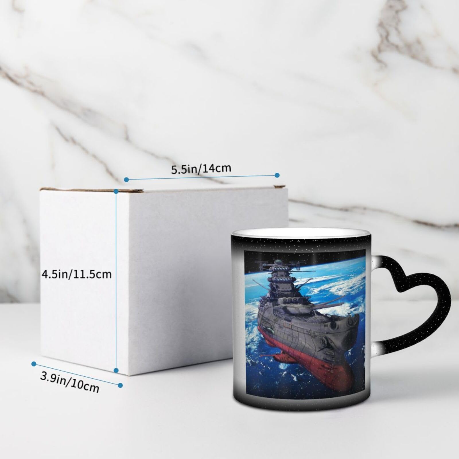 Amazon.co.jp: 宇宙戦艦ヤマト マグカップ 変色カップ大容量 柄付き 耐