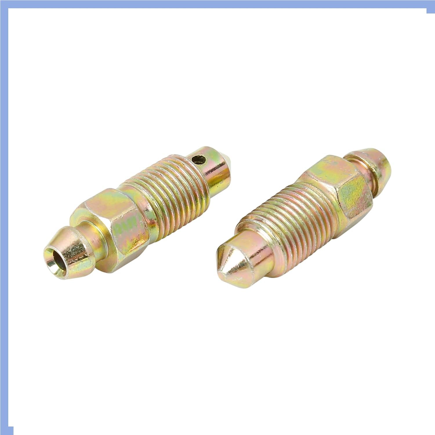 4Pcs M10x1mm Banjo Bolt Bleeder Screw with Cap for Motorcycle Brake Master Cylinder Stable