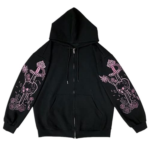 Gothic Hoodie Vintage Print Dark Hoodie Harajuku Hoodie Sweatshirt Street