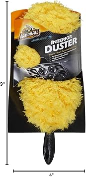 Armor All Car Interior Duster, Scratch-Free Microfiber Car Duster with Handle, 1 Pack