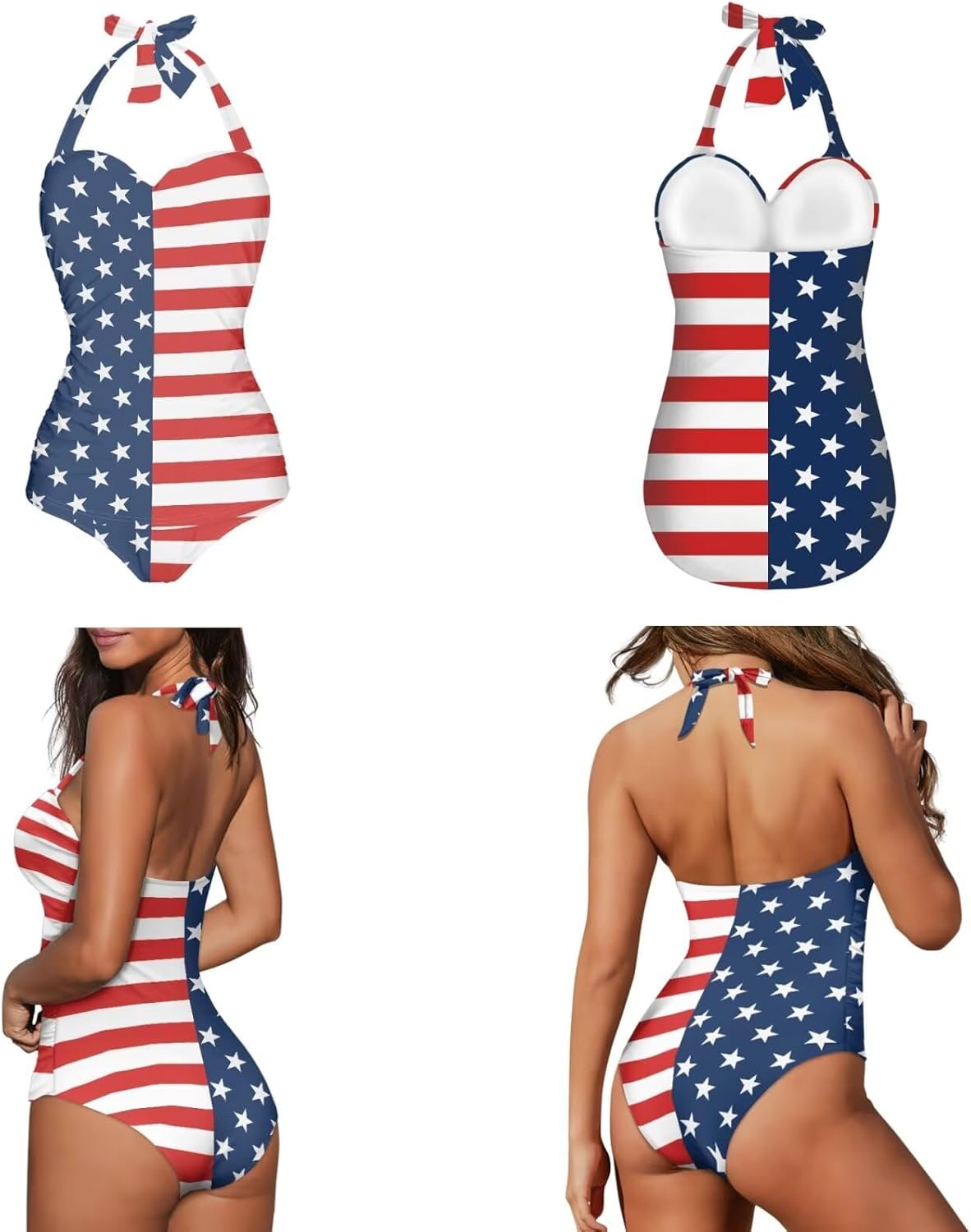 Women's One Piece Swimsuit with Matching Cover Ups Wrap Skirt Sarong Two Piece Bathing Suit Beachwear S-XXL - Image 3